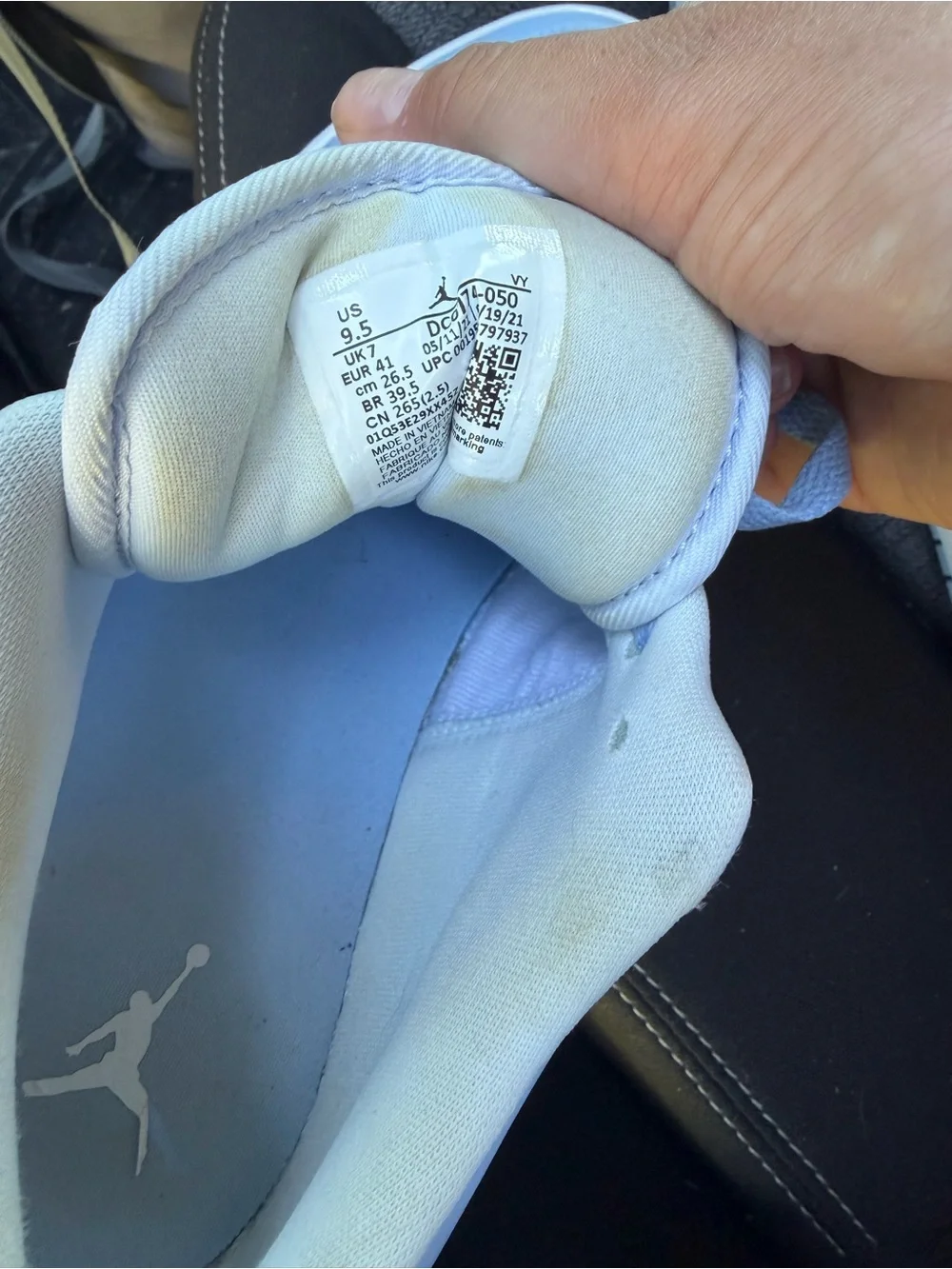 Powder Blue Jordan 1 Low - Picture 3 of 3